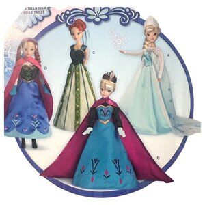 Disney Frozen Simplicity Sewing Pattern 0734 1234 Fashion Doll Clothes 11.5”